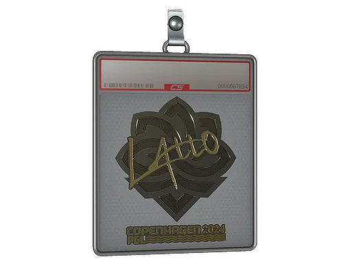 Placa de Adesivo | latto (Dourado) | Copenhague 2024