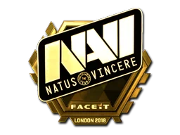 Aufkleber | Natus Vincere (Gold) | London 2018