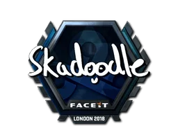 Naklejka | Skadoodle (foliowana) | Londyn 2018