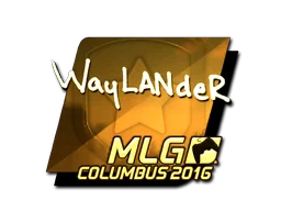 Sticker | wayLander (Gold) | MLG Columbus 2016