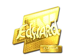 Klistermärke | Edward (Guld) | Atlanta 2017