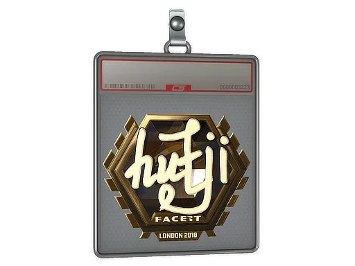 Placa de Adesivo | hutji (Dourado) | Londres 2018