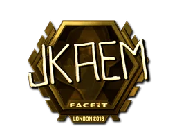 Klistermärke | jkaem (Guld) | London 2018