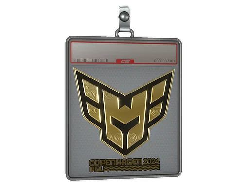 Placa de Adesivo | Heroic (Dourado) | Copenhague 2024