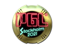 Pegatina | PGL (dorada) | Estocolmo 2021