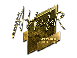 Naklejka | Attacker (złota) | Boston 2018