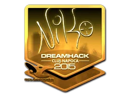 Naklejka | NiKo (złota) | Kluż-Napoka 2015