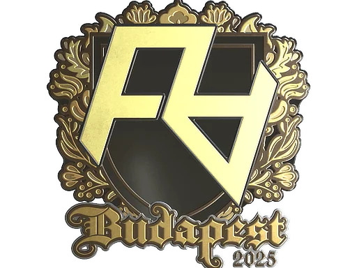 Klistermärke | Rare Atom (guld) | Budapest 2025