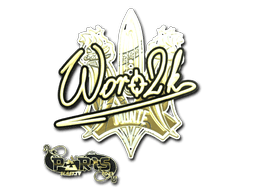 Klistermärke | Woro2k (Guld) | Paris 2023