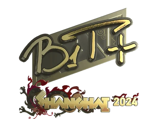 Pegatina | b1t (dorada) | Shanghái 2024