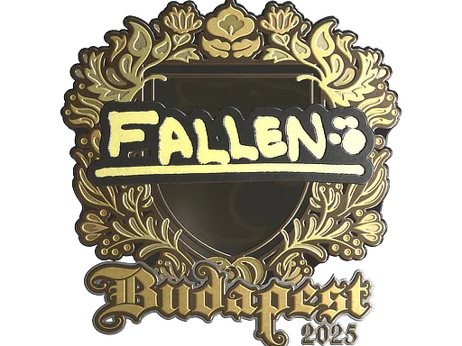 Adesivo | FalleN (Dourado) | Budapeste 2025