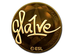 Aufkleber | gla1ve (Gold) | Kattowitz 2019