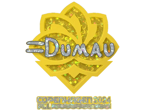 Pegatina | dumau (purpurina) | Copenhague 2024