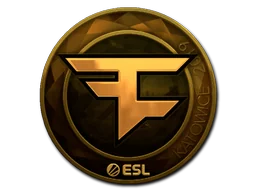 Pegatina | FaZe Clan (dorada) | Katowice 2019