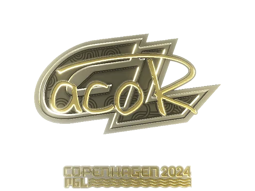 Pegatina | acoR (dorada) | Copenhague 2024