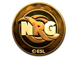 Pegatina | NRG (dorada) | Katowice 2019