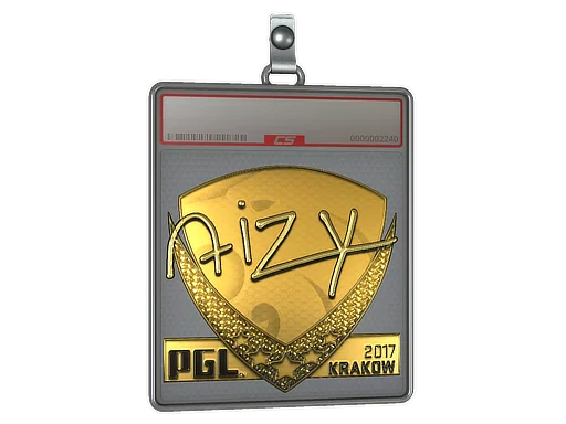 Placa de Adesivo | aizy (Dourado) | Cracóvia 2017