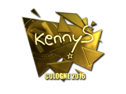Klistermärke | kennyS (Guld) | Cologne 2016