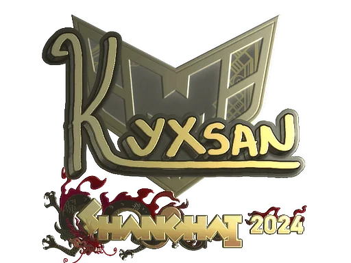 Naklejka | kyxsan (złota) | Szanghaj 2024