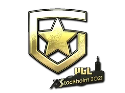 Naklejka | Gambit Gaming (złota) | Sztokholm 2021