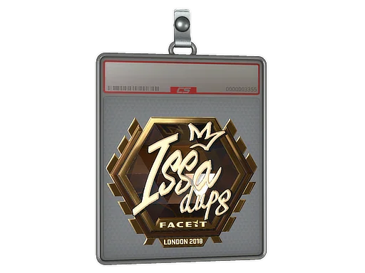 Placa de pegatinas | ISSAA (dorada) | Londres 2018