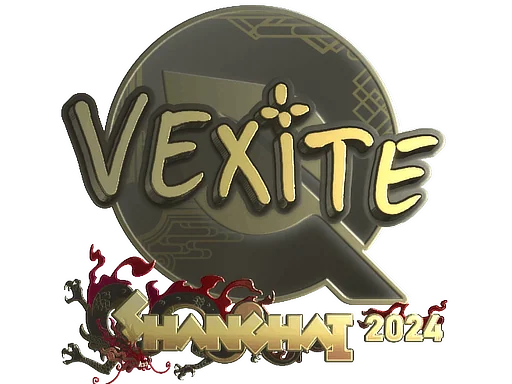 Pegatina | vexite (dorada) | Shanghái 2024