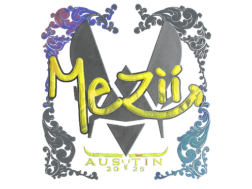 Klistermärke | mezii (holo) | Austin 2025