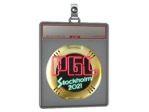 Placa de pegatinas | PGL (dorada) | Estocolmo 2021