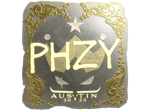 Aufkleber | phzy (Gold) | Austin 2025