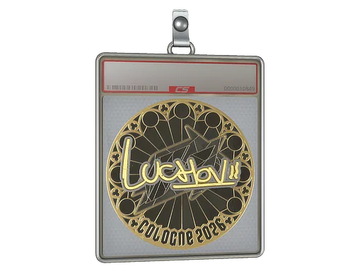 Placa de pegatinas | luchov (dorada) | Colonia 2026