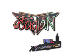 Naklejka | cadiaN (holograficzna) | Sztokholm 2021