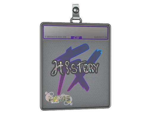 Placa de Adesivo | History (Purpurinado) | Paris 2023