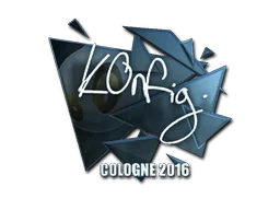 Klistermärke | k0nfig (Foil) | Cologne 2016
