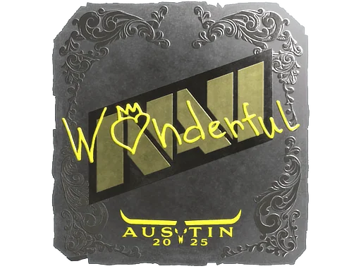 Adesivo | w0nderful (Brilhante) | Austin 2025