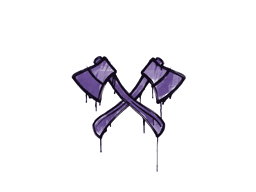 Grafite Lacrado | Machados Cruzados (Roxo monstro)