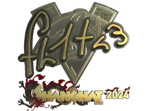 Pegatina | FL1T (dorada) | Shanghái 2024