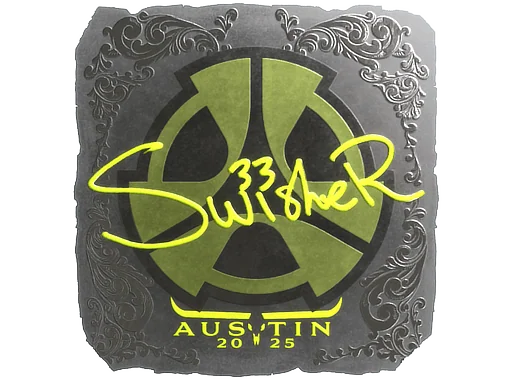 Pegatina | Swisher (reflectante) | Austin 2025