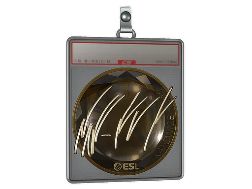 Placa de Adesivo | NAF (Dourado) | Katowice 2019