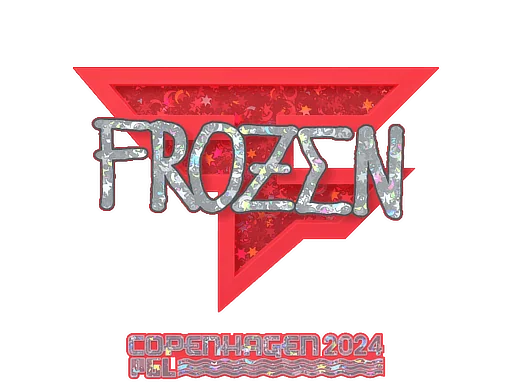 Pegatina | frozen (purpurina) | Copenhague 2024