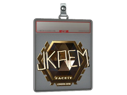Klistermärkesfodral | jkaem (Guld) | London 2018