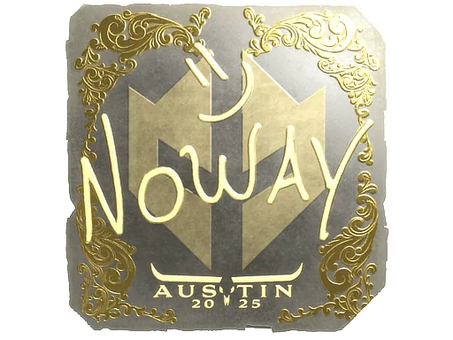 印花 | noway（金色）| 2025年奥斯汀锦标赛