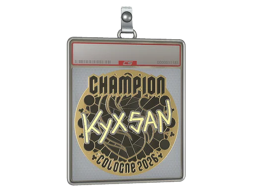 Placa de pegatinas | kyxsan (dorada, campeón) | Colonia 2026
