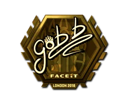 Adesivo | gob b (Dourado) | Londres 2018