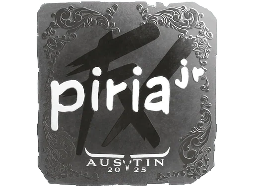 Klistermärke | piriajr (folie) | Austin 2025