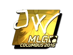 Aufkleber | JW (Gold) | MLG Columbus 2016