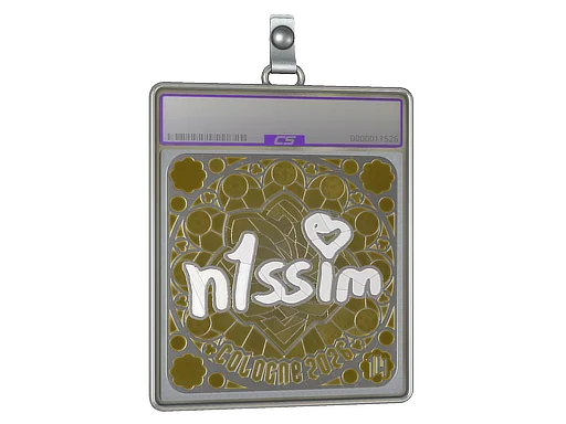 Placa de pegatinas | n1ssim (reflectante, con clasificación) | Colonia 2026