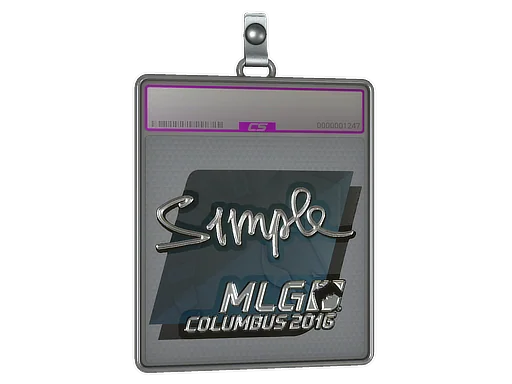 Klistermärkesfodral | s1mple (Foil) | MLG Columbus 2016