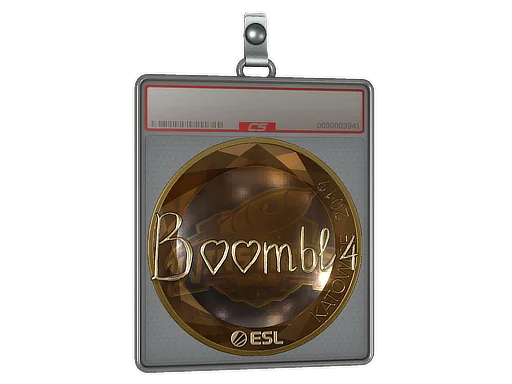 Placa de Adesivo | Boombl4 (Dourado) | Katowice 2019