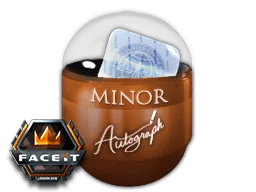 Pojemnik z autografem | Mistrzowie regionalni | FACEIT London 2018