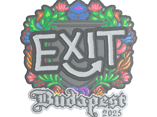 Adesivo | exit (Bordado) | Budapeste 2025